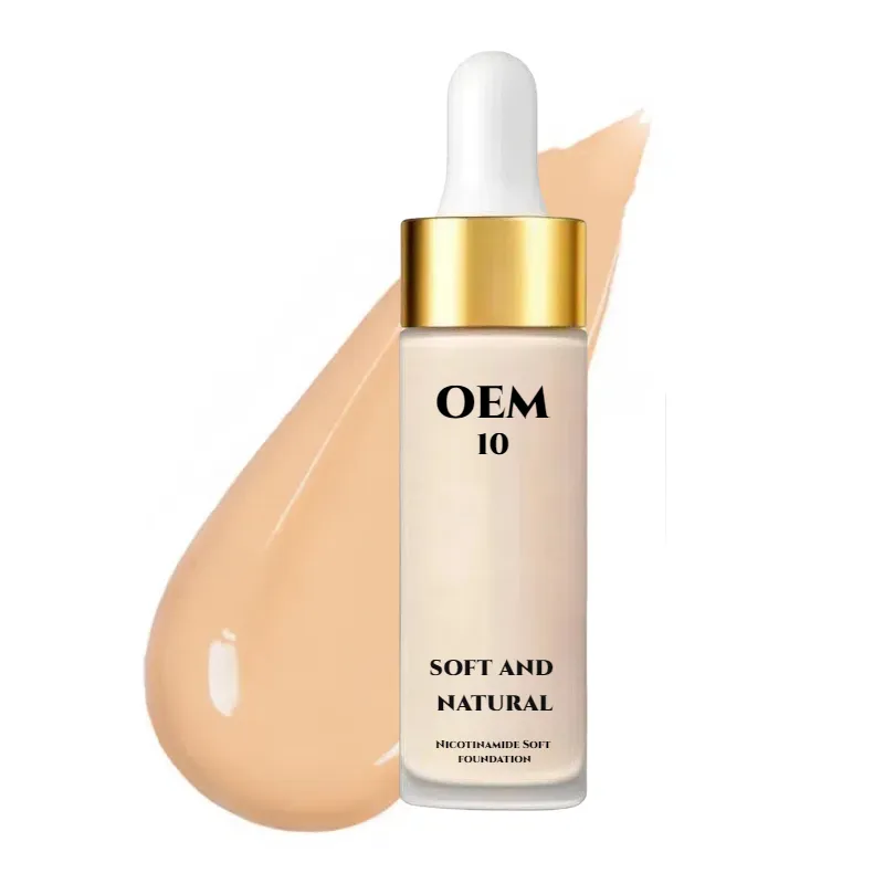 Brugerdefinerede Liquid Foundation -prøver til rådighed til test